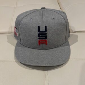USA Gray Cap with Flag Detail